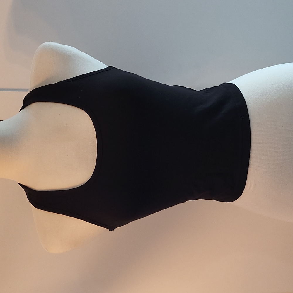 Small Black Ten Plus Zero Crop Top